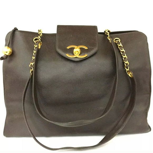 CHANEL Handbags - CHANEL Super Model CC Caviar XL Weekend Tote